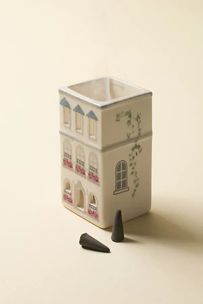 Paddywax Parisian Townhouse Cone Incense & Tea Light Holder Set In Parisian Townhouse At Urban Outfitters In White