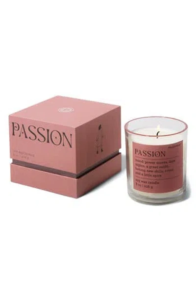 Paddywax Passion Saffron Rose Boxed Candle In Pink