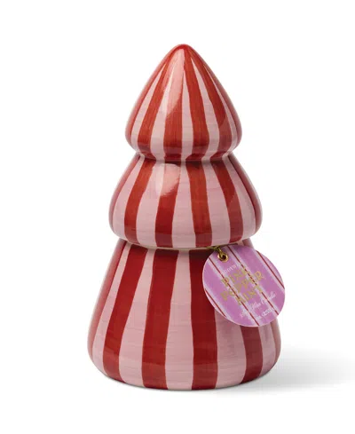 Paddywax Pink Peppermint Holiday Cabana Cande Tree, 4.2" In Multi