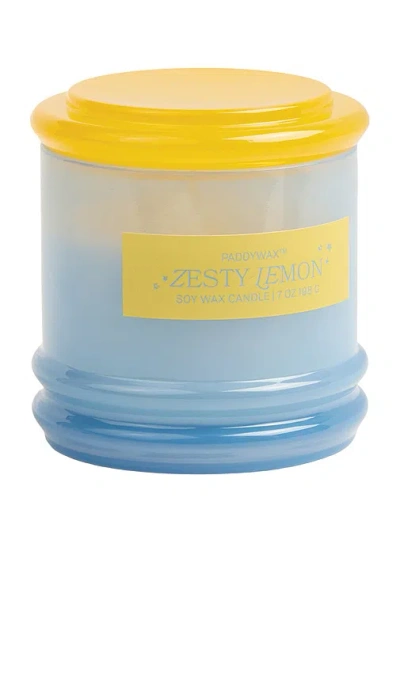 Paddywax Stack Glass Candle In Blue