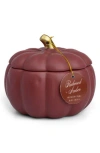 Paddywax Ten-ounce Ceramic Pumpkin Candle In Red