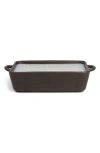 Paddywax Three-wick Soy Blend Ceramic Baking Dish Candle In Black