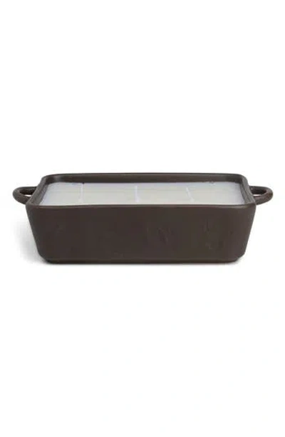 Paddywax Three-wick Soy Blend Ceramic Baking Dish Candle In Black