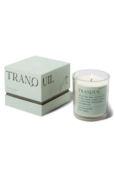 Paddywax Tranquil Mood Boxed 8-ounce Candle In White