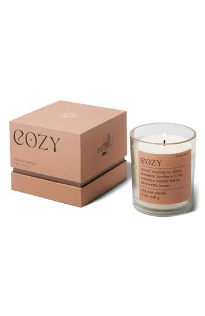 Paddywax Tranquil Mood Boxed 8-ounce Candle In Peach