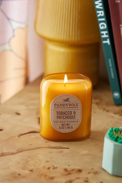Paddywax Vista 12 oz Candle In Tobacco/patchouli At Urban Outfitters In Yellow