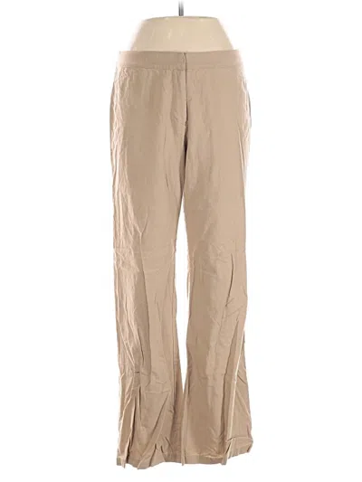 Pre-owned Padova Linen Pants In Brown