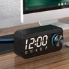 Padway Alarm Clock Sound Dual Alarm Clock Display Speaker Fm Radio Call Function Stereo In Black