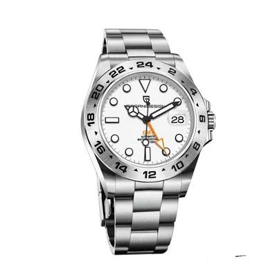 Pre-owned Pagani Design Mens Automatic Mechanical Gmt Watch Nh34 Movement Sapphire Glass 100m Waterproof
