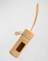 Pagerie Leather Pochette Doggie Bag Pouch In Saffron