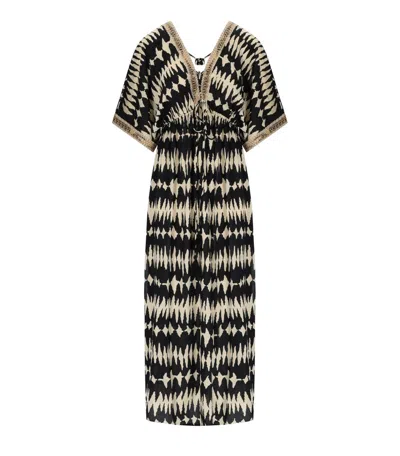 Pahiesa Formentera Bicolor Long Dress In Multi