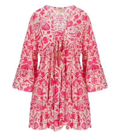 Pahiesa Formentera Fuchsia Mini Dress In Pink