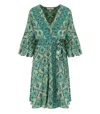 Pahiesa Formentera Green Wrap Dress