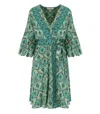Pahiesa Formentera Green Wrap Dress