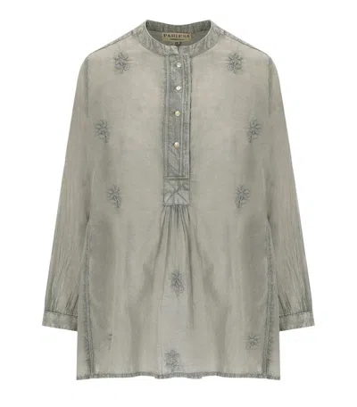 Pahiesa Formentera Grey Blouse In Brown