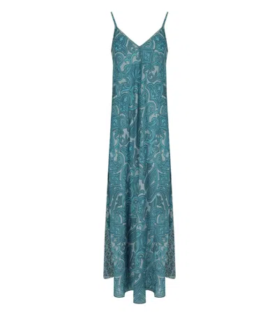 Pahiesa Formentera Light Blue Long Dress