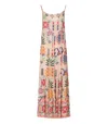 Pahiesa Formentera Pink Patterned Dress In Multi