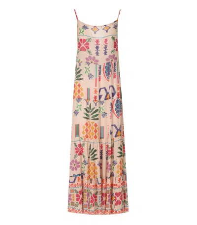 PAHIESA FORMENTERA PINK PATTERNED DRESS