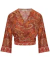 Pahiesa Formentera Rust Top In Multi