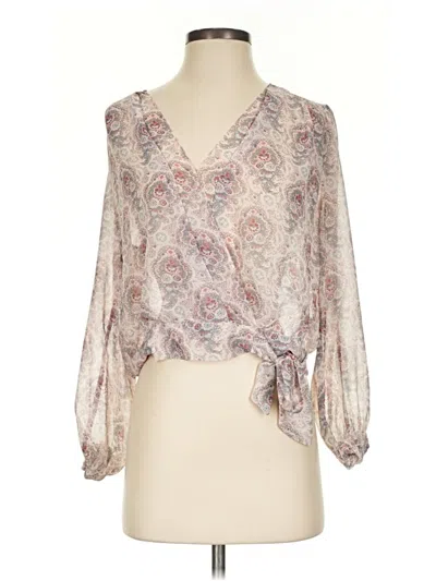 Pre-owned Paige 3/4 Sleeve Blouse In Ivory