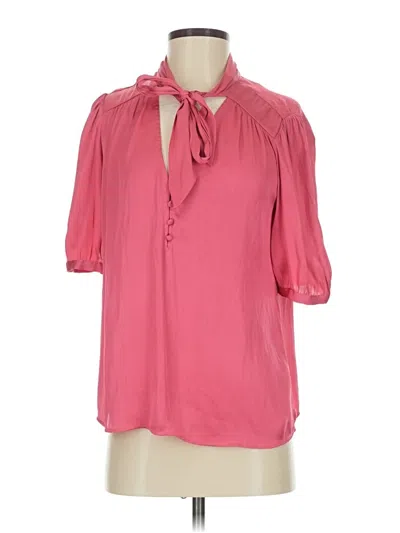 Pre-owned Paige 3/4 Sleeve Blouse In Pink