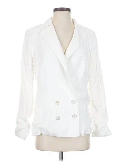 Pre-owned Paige 3/4 Sleeve Blouse In White