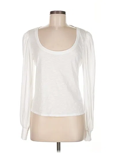 Pre-owned Paige 3/4 Sleeve T-shirt In White
