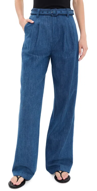 Paige Acacia Denim Pants Tidepool In Blue