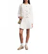 Paige Adaline Mini Skirt In Contrast Ecru In White