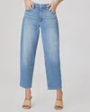 Paige Alexis Barrel Leg Jeans In Exhibition In Blue