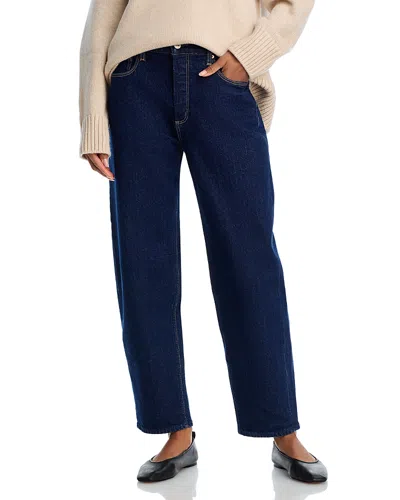 Paige Alexis Curved Button Fly High Rise Jeans In Casa
