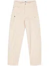 Paige Alexis Mid-rise Cropped Jeans In Neutrals
