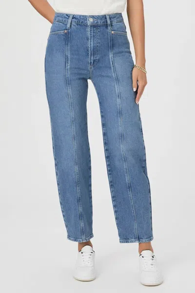 Paige Alexis With Center Seam And Angled Pockets Jeans In Anthia In Blue