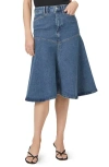 Paige Alice A-line Denim Skirt In Kolden