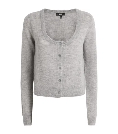 Paige Alpaca-blend Fortuna Cardigan In Gray