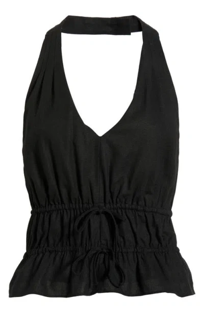 Paige Alysha Halter Top In Black