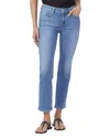 Paige Cindy Carmina Distressed Straight Leg Jean In Multi