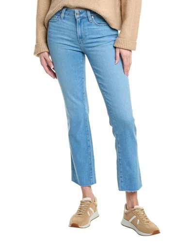 Paige Amber Like It Hot Raw Hem Jean In Blue