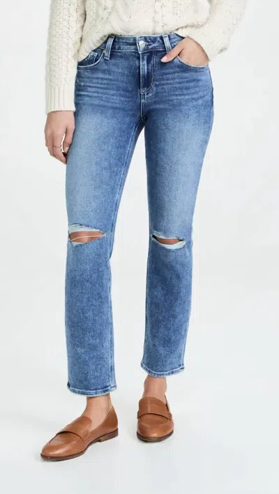 Paige Amber Walkabout Destructed Jeans In Blue