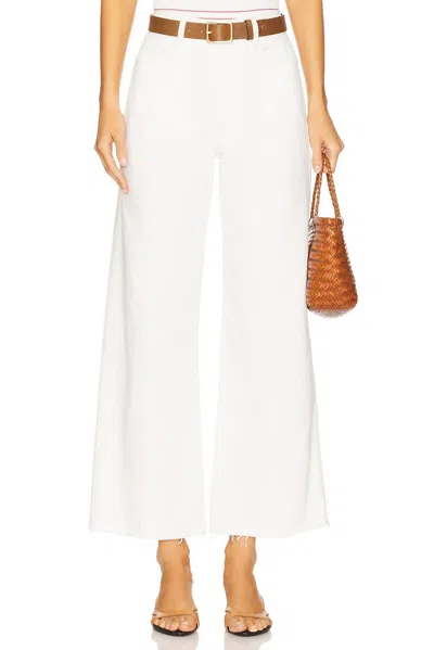 PAIGE ANESSA 29" PETITE WITH RAW HEM JEAN IN TONAL ECRU