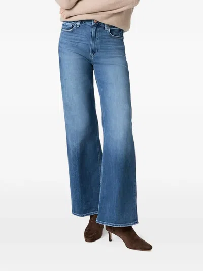 Paige Anessa 31" Belt-loop Jeans In Blue