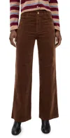 Paige Anessa 31 Corduroy Pants With Stitch Utility Pockets Maple Brown In Brown