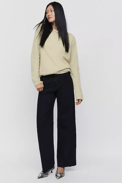 Paige Anessa 31" High Rise Wide Leg Jeans In Multi