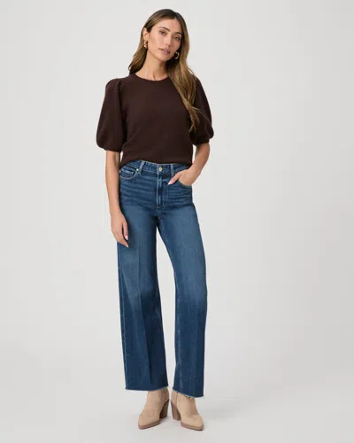 Paige Anessa 31 Inch Wide Leg Jean In Blue