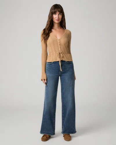 Paige Anessa 31 Inch Wide Leg Jean In Blue