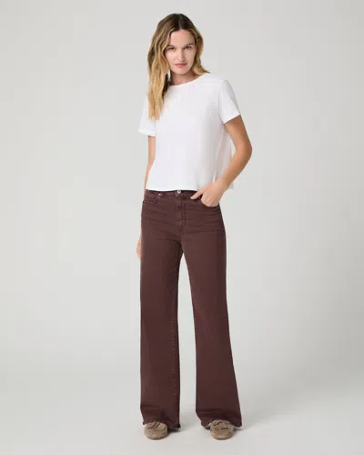 Paige Anessa 31 Inch Wide Leg Jean In Vintage Wild Mulberry