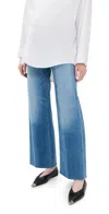 PAIGE ANESSA 31 MATERNITY JEANS WITH RAW HEM MESMERIZE