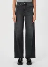 Paige Sasha Jeans Viper Black Distressed In Grey