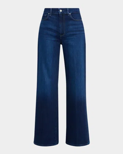 Paige Anessa 31" Wide-leg Jeans In Blue