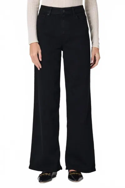 Paige Anessa 33-inch Wide Leg Jeans In Black